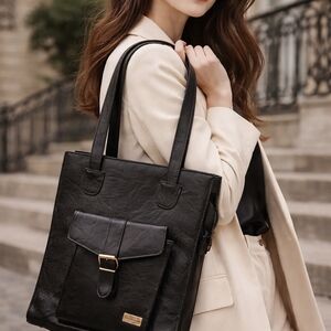 Vintage Giorgini Leather Shoulder Tote